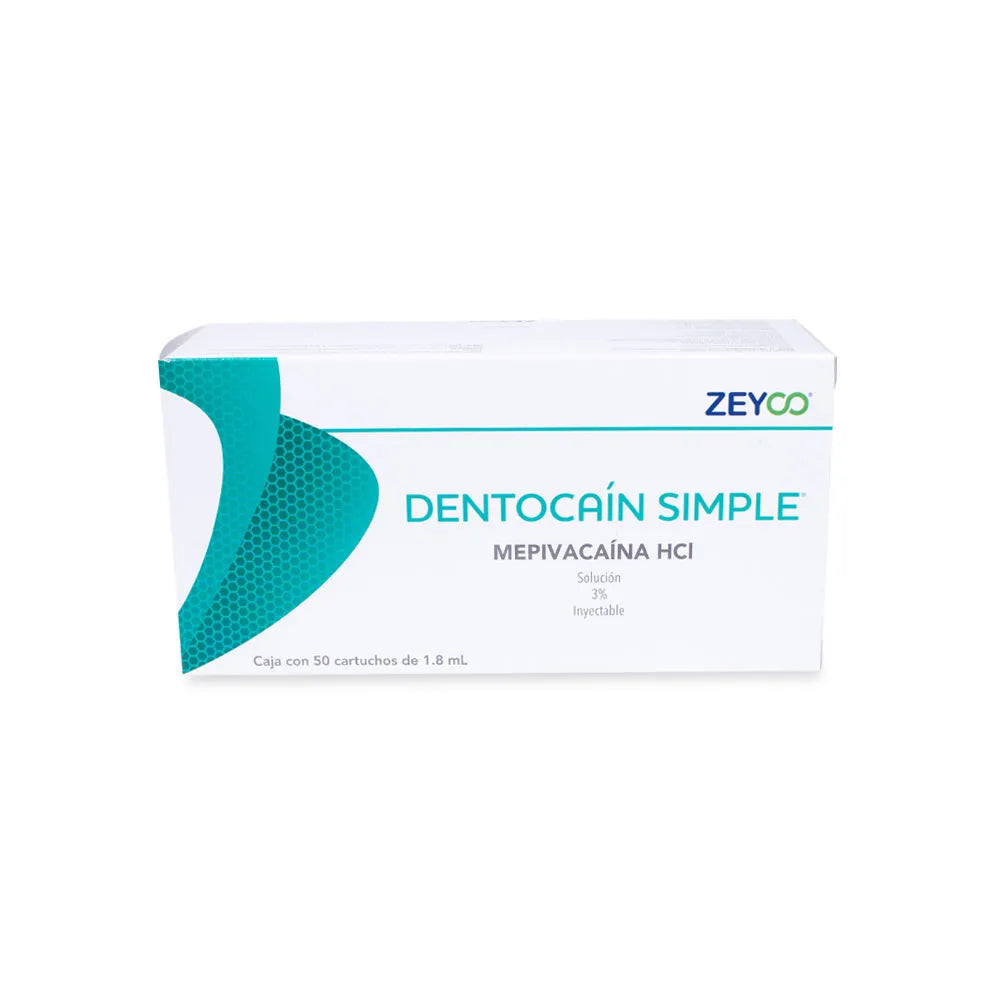 Dentocaín Simple Zeyco - 50 cartuchos