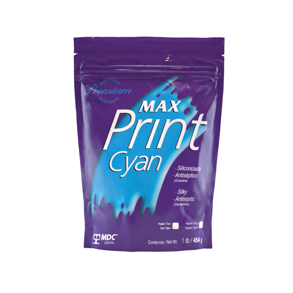 Alginato Max Print Cyan Tipo II - 454 g